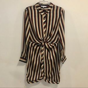 Heartloom striped navy blue shirt dress